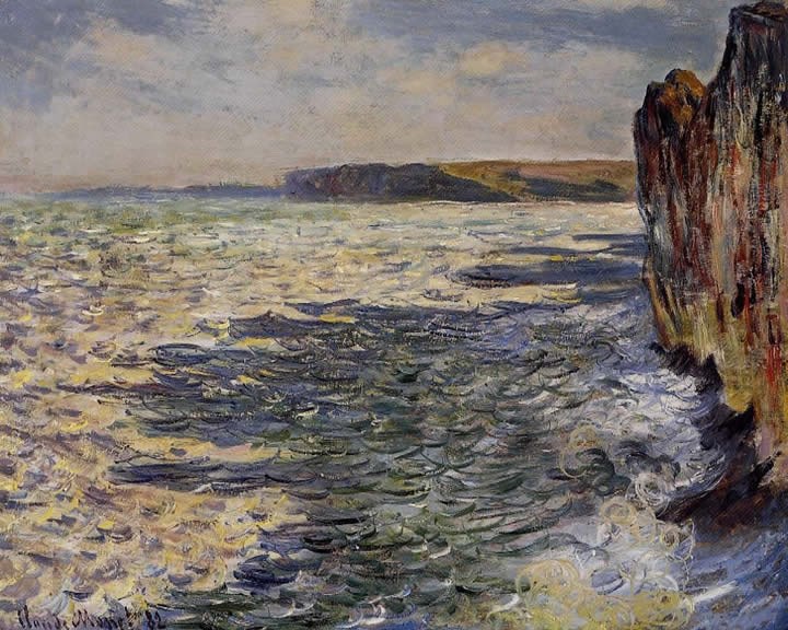 Claude Monet Waves and Rocks at Pourville